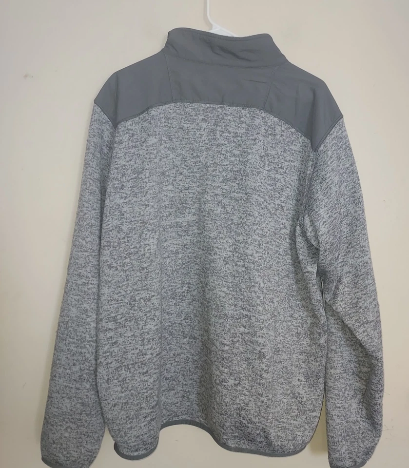 Columbia Mens Pullover Sweater  XXL  Fleece Lined Coastal Carolina 1/2 Zip  Gray - Image 4 of 4
