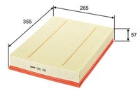 Valeo Luftfilter (585198) FüR VW Crafter 30-50 Mercedes-Benz Sprinter 4-T 5-T