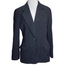 Pendleton Virgin Wool Black Blazer 6 Petite