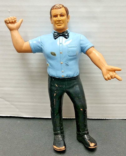 1987 LJN WWF Referee With Blue Shirt Wrestling Sup...