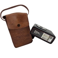 Nikon Speedlight SB-12 Flash Vintage Nikon Case Japan SS-7 Untested Compact Tool