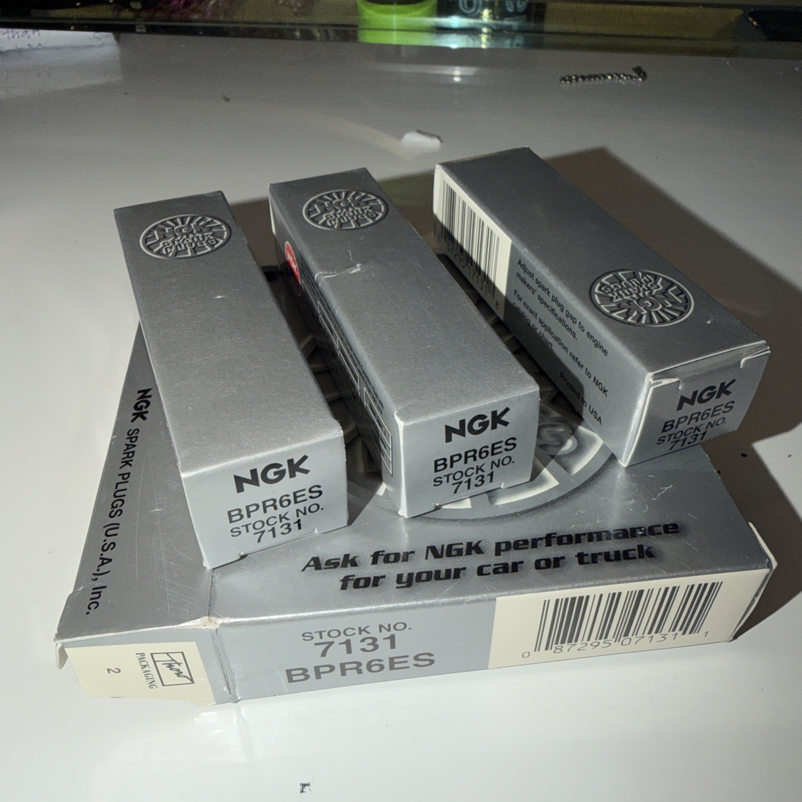 Lot Of 3 NGK BPR6ES Stock No 7131 Spark Plugs New Sealed 