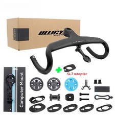 Road Bicycle Carbon Fiber Integrated Handlebar with Washers 380mm400mm420mm440mm