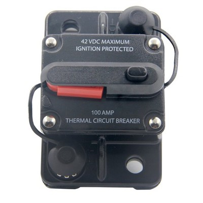 12V/24V/42V DC 100 Amp Circuit Breaker for Trolling Motor Auto Car Boat Bike ...