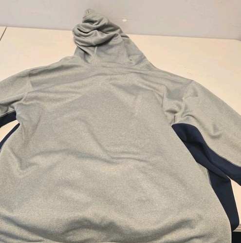 Felpa con cappuccio pullover Nike Therma-Fit uomo XL grigio e blu navy - Foto 9 di 9