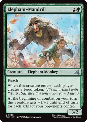 1 x Elephant-Mandrill - Foil - Avatar: The Last Airbender: Eternal-Legal - NM-Mi