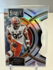 Myles Garrett ~ 2023 Panini Select ~ Silver Prizm Premier Level Die-Cut #152