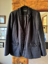 Kobi Halperin Black Tweed Jacket, Women s No Size