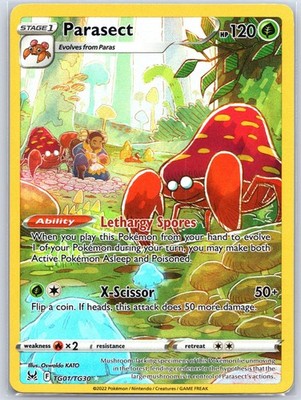 Parasect TG01/TG30 Near Mint SWSH11: Lost Origin Trainer Gallery Pokemon Shipnow