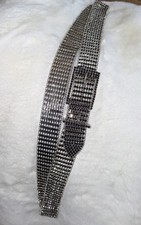 VINTAGE RHINESTONE BELT WITH BUCKLE SPARKLING JEWELRY 46 ADJUSTABLE
