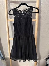 Lily Rose Black Lace Detail Dress