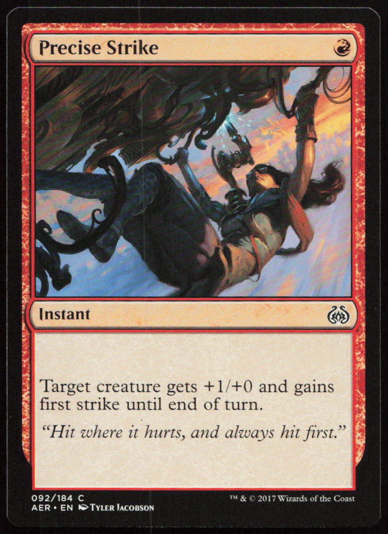 PRECISE STRIKE 92 C Aether Revolt Magic: The Gathering NM
