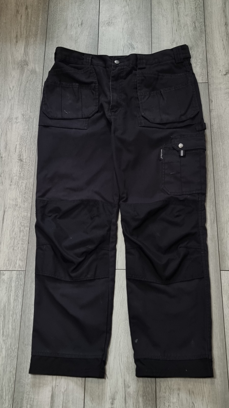 Dickies Eisenhower Mens Black Work Trousers Holster Pockets Reinforced Knees W38 image 2