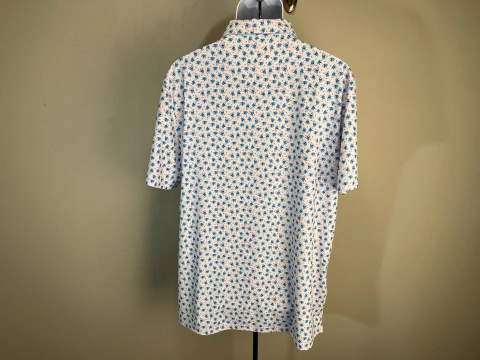 Penguin Men's red, white and blue Performance Golf s/s polo shirt XL EUC - Image 4 of 4