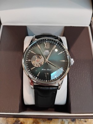 #ad Orient Automatic Dress Watch Green Dial $149.99
