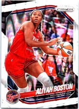 2025 Panini Prizm WNBA #75 Aliyah Boston White Seismic Prizms