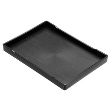 13x9" Fast Food Tray Plastic Multi-Purpose Rectangle Serving Tray Black