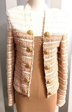 BALMAIN Metallic Tweed Jacket size 36 FR US 4 
