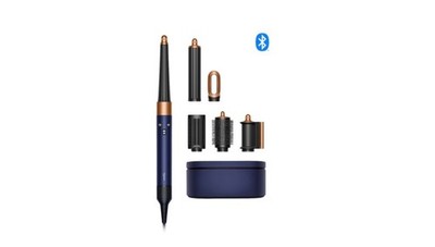 BNIB Dyson Airwrap i.d. Multi Styler Blue/Gold 1.6in Barrel Bluetooth w/ Extras