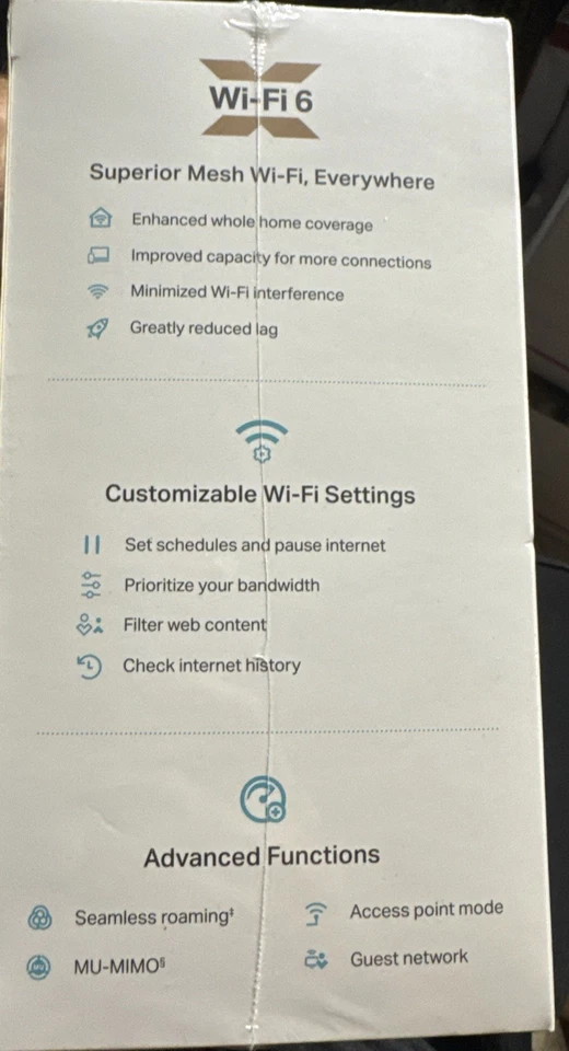 TP-LINK Deco W3600 Wi-Fi 6 AX1800 Mesh WiFi Router - Image 3 of 4