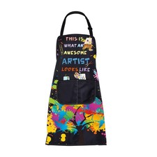 Artist Painter Apron With Pocket Art Lover Teacher Student Gift Kitchen Bib