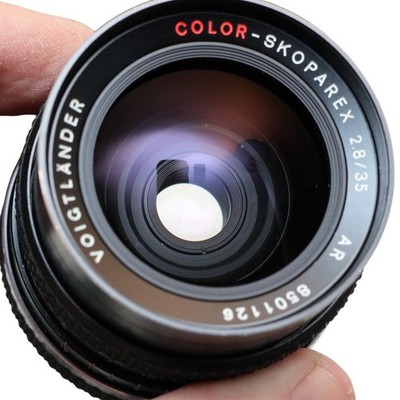 Voigtlander ( Zeiss Distagon HFT ) 35mm f2.8 Color Skoparex, Rollei QBM Mount