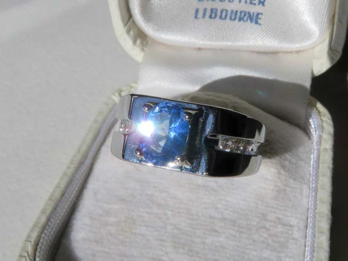 Bague 1950 En Or Jaune 18 Kt Rubis Et Diamants
