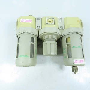 CKD F4000-15N-W Set Filter Regulator Lubricator FRL Combo 1/2" NPT 150 PSI
