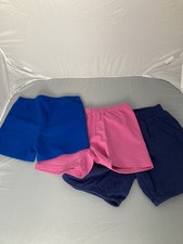 Hanna Andersson 140cm Size 10 Girls Shorts Lot of 3 Blue/Navy/Pink