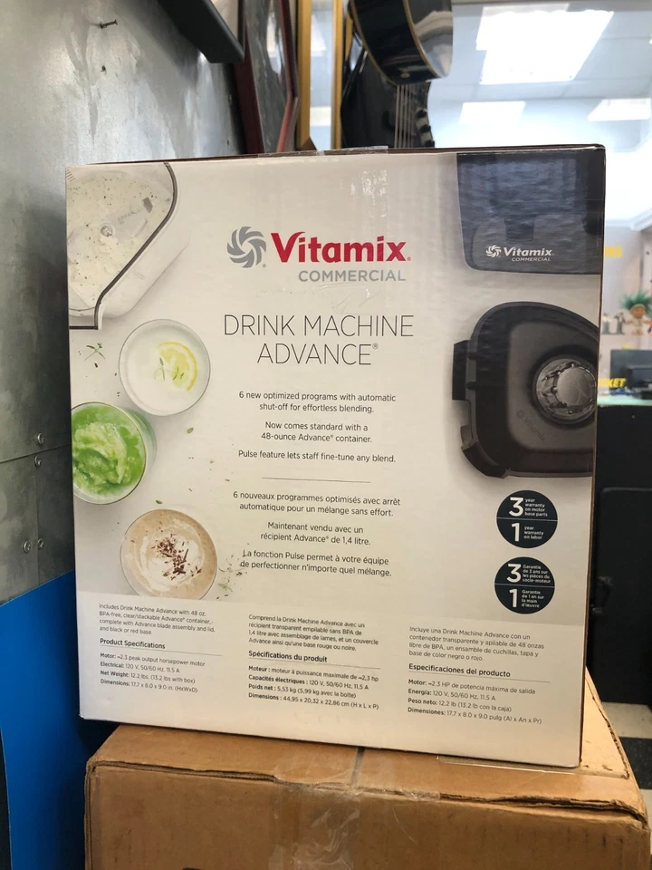 Vitamix Drink Machine VM0100A 2.3HP 48 oz Stackable Commercial Blender Red - Image 2 of 3