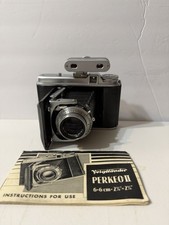 Voigtlander Perkeo II 6x6 Folding Camera w/COLOR-SKOPAR 80mm f/3.5 Lens Tested