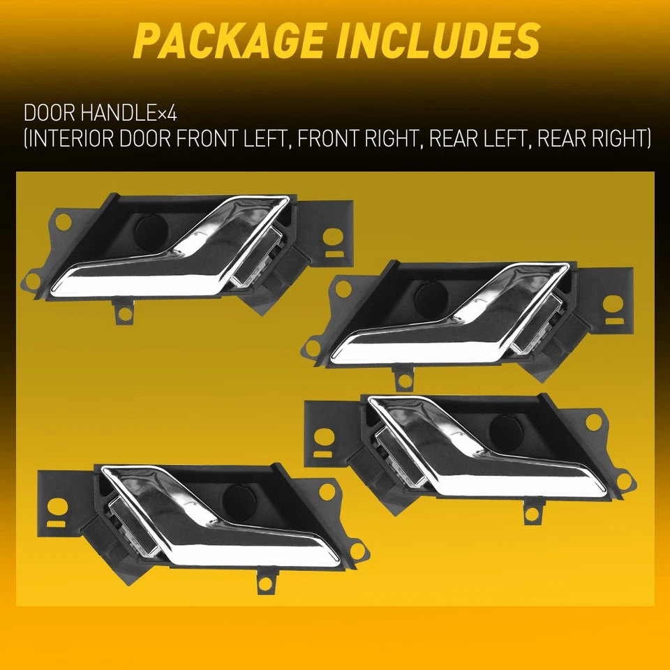 Manija interior de puerta izquierda derecha 4 piezas para Chevy Captiva Sport EOA 2012 2013 14 15 Foto 4 de 4