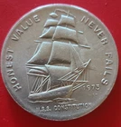 1973 USS CONSTITUTION 1oz  Pure .999 Silver Coin "COMBINED SHIPPING "