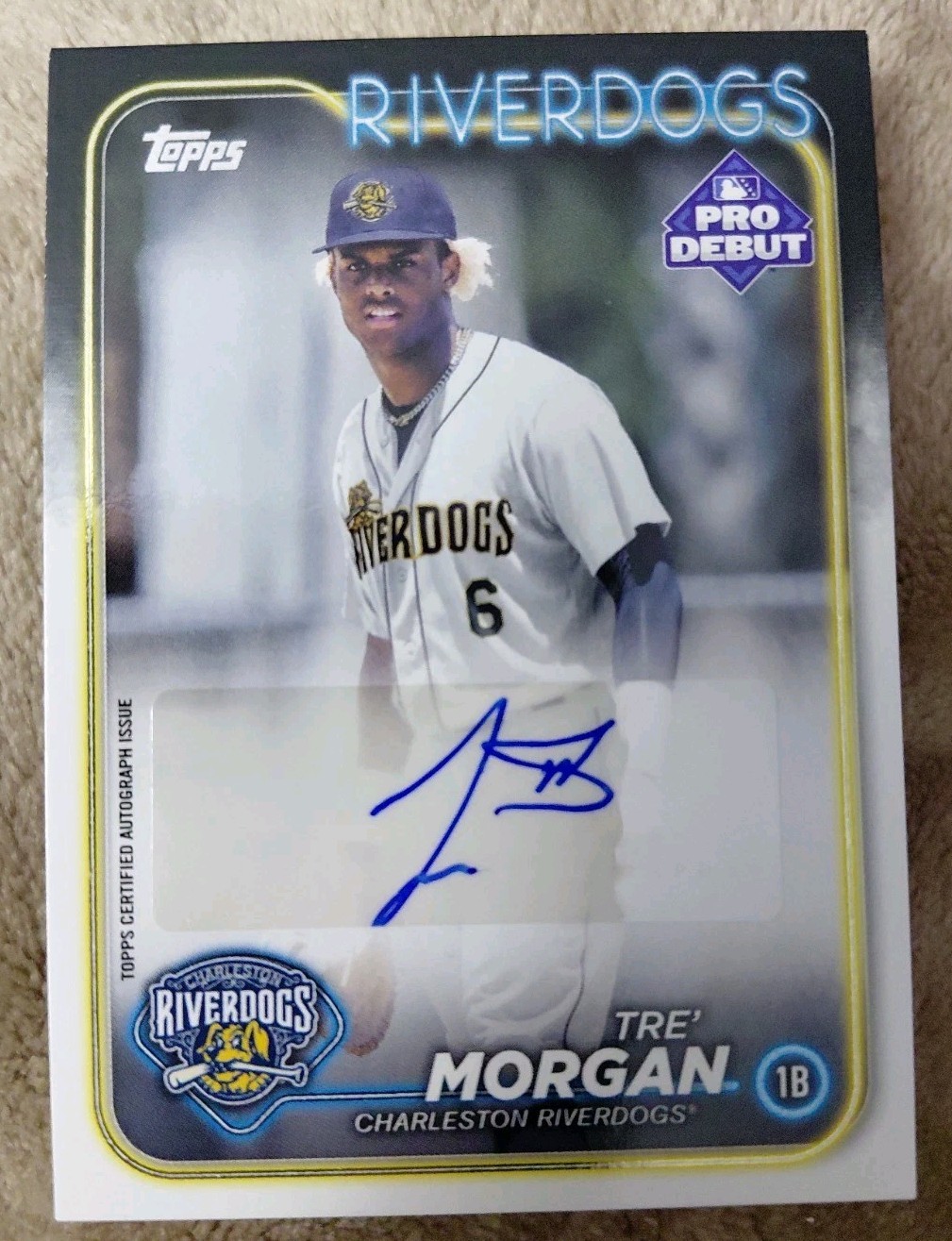 Tre Morgan 2024 Topps Pro Debut Autograph