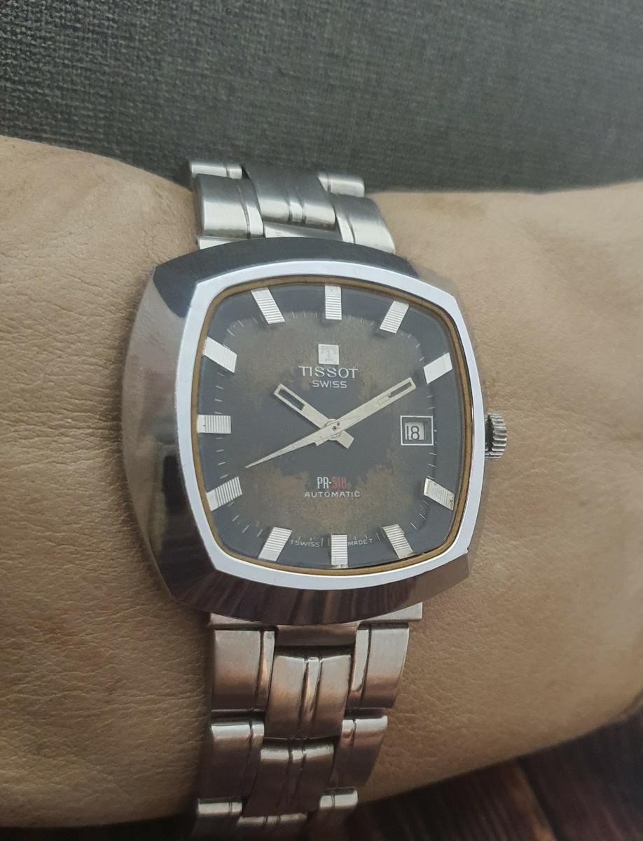 RARE!! TISSOT PR-518 AUTOMATIC cal.784 VINTAGE 60's RARE 21J SWISS