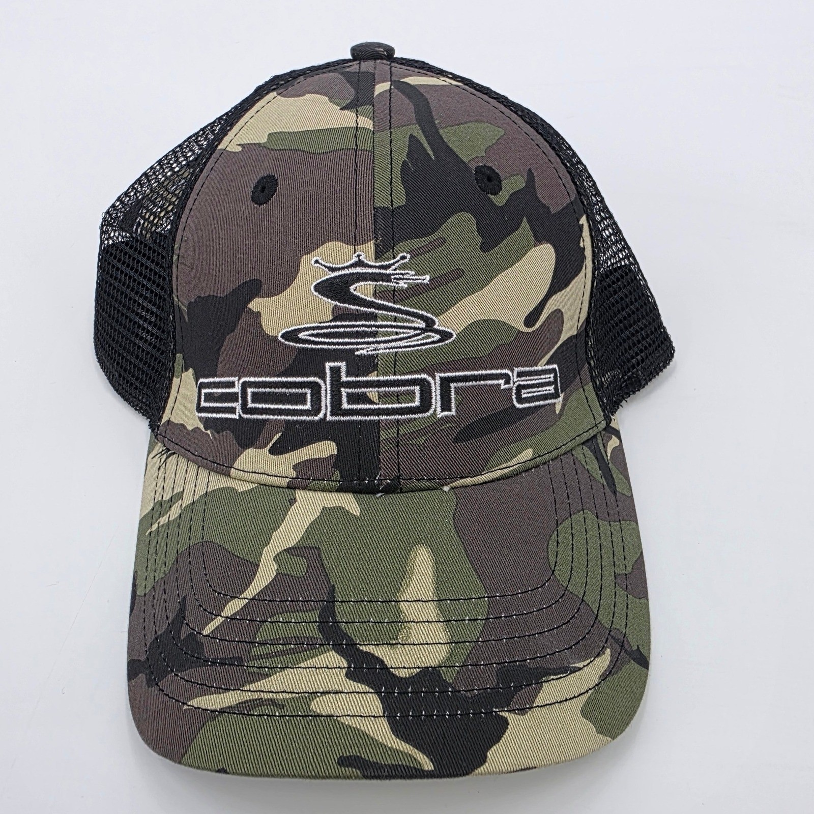 Hat Rare Camo Mesh Trucker Adjustable Cap Embroided Logos Hunt