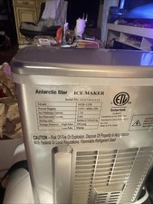 Antarctic Star Portable Electric Ice Maker Countertop HZB-12/B White