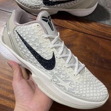 Nike Zoom Kobe 6 Kobe Bryant White Black Star size 11.5  MESSAGE BEFORE TO BUY!