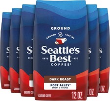 Seattle's Coffee Post Alley Blend Dark Roast Ground Coffee 12 Ounce
