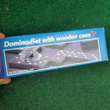 28 Piece Domino Set with Wooden Storage Case