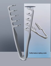 Texture Comb for Volumizing Hair, Wide-Tooth Root Lift Styling Tool for Men  Wo