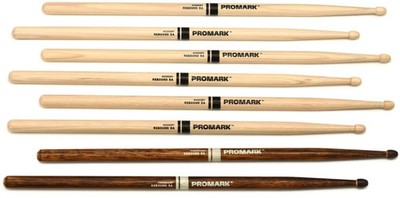 Promark Select Balance Rebound Hickory Drumsticks - 0.565-inch - Acorn Tip -