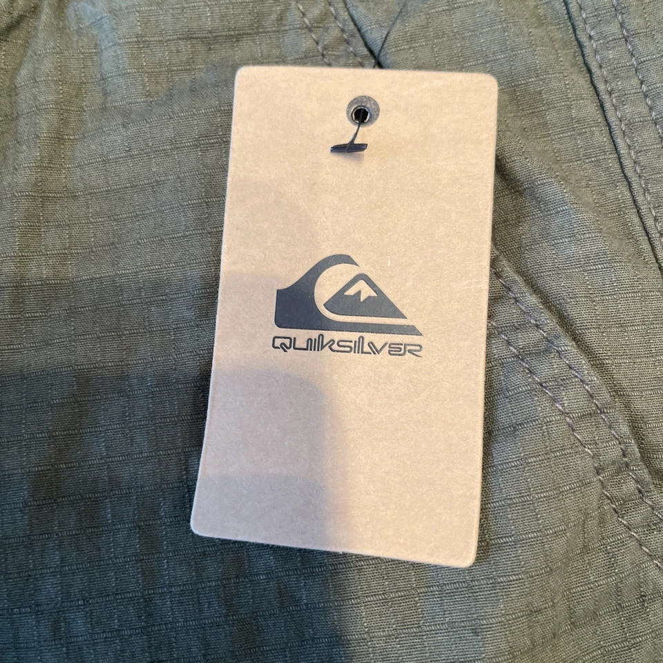 Pantalones Quiksilver Cargo Multibolsillo Hoja de Uva Verde Niños Niños Talla XL Foto 4 de 4