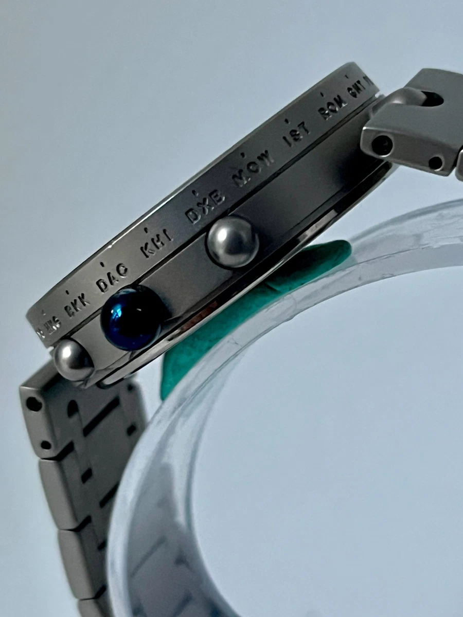 SEIKO 5T52-0010 Hora Mundial Titanio MITSUBISHI 130º - Vendedor del Reino Unido