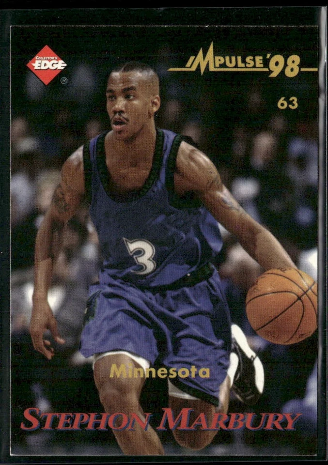 1998 Collector's Edge Impulse Robert Traylor / Stephon Marbury #63 - Image 2 of 2