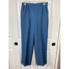 Alfred Dunner Charleston Blue Pant Size 10P Elastic Waist Pull On NWT