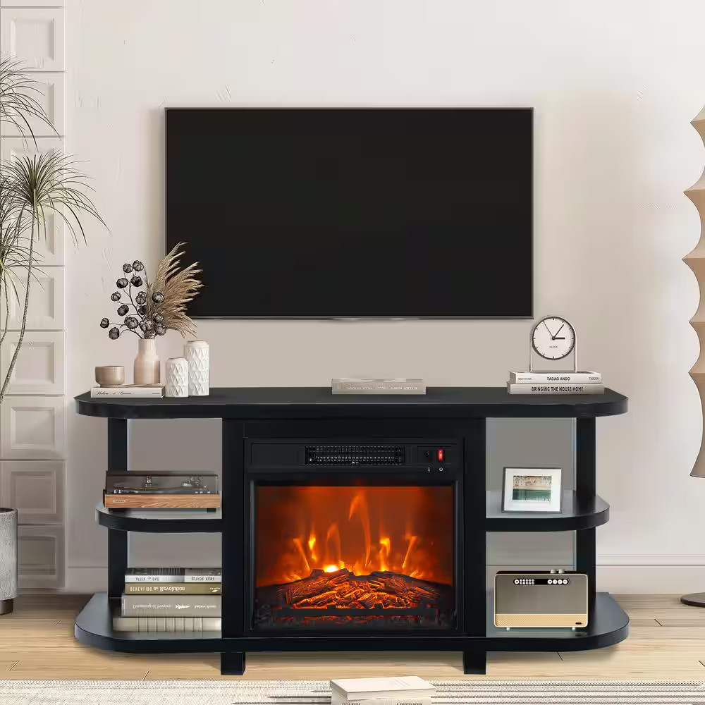 Entertainment Center With Fireplace Fits Tv's Up To