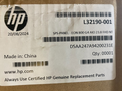 NEU Original HP L32190-001 LCD Display Panel HP 800 G4 AIO 23.8 FHD NT (inkl MwSt)