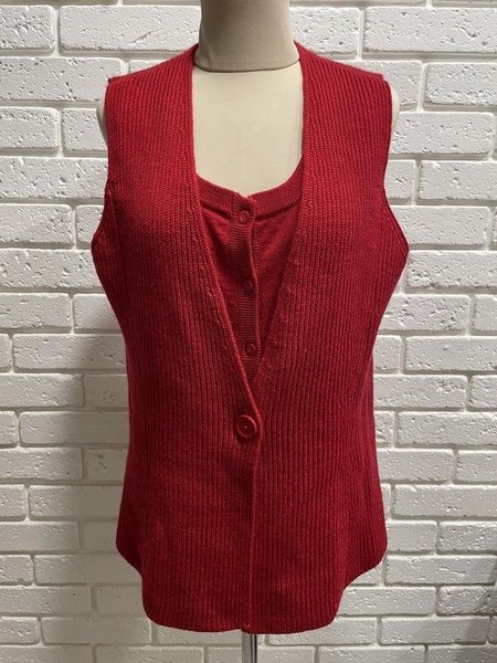 Women Betty Barclay Vest Red 38 / M / 46