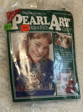 New Old Stock Distlefink Designs Pearl Art Craft Teddy With Presents 33823